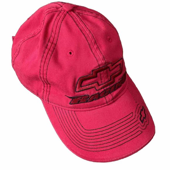 Chevrolet Racing NASCAR Adjustable Strap Red Black Hat - Picture 1 of 3